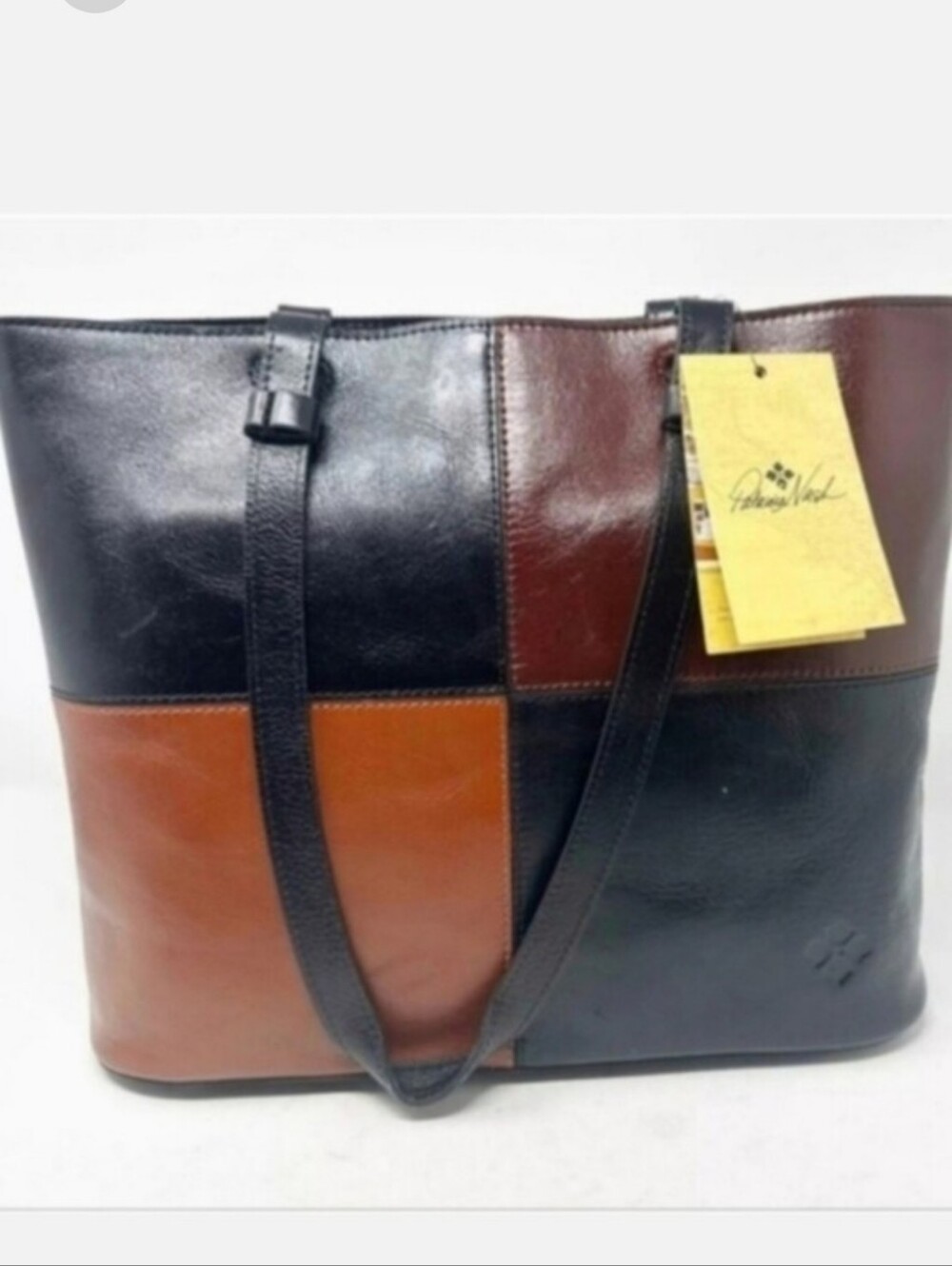 PATRICIA NASH Braden tote bag in a black Colorblock Pocketbook